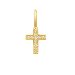 Guldhänge Kors 18K