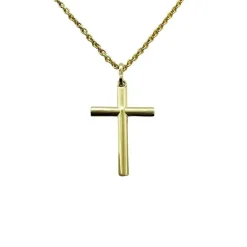 Guldhänge Kors 18K