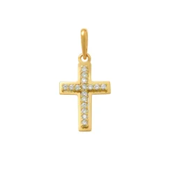 Guldhänge Kors 18K