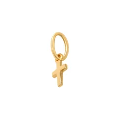 Guldhänge Mini Kors 18K