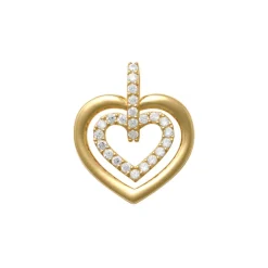 Guldhänge Sparkling Heart 18K
