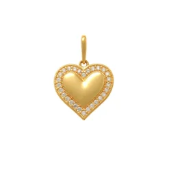 Guldhänge Sparkling Heart 18K