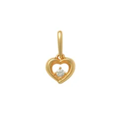 Guldhänge Sparkling Heart 18K