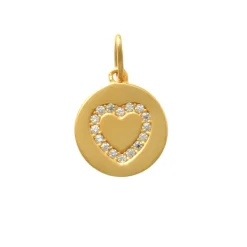 Guldhänge Sparkling Heart 18K