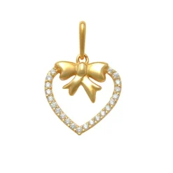 Guldhänge Sparkling Heart 18K