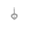 Guldhänge Sparkling Heart 18K Vitguld