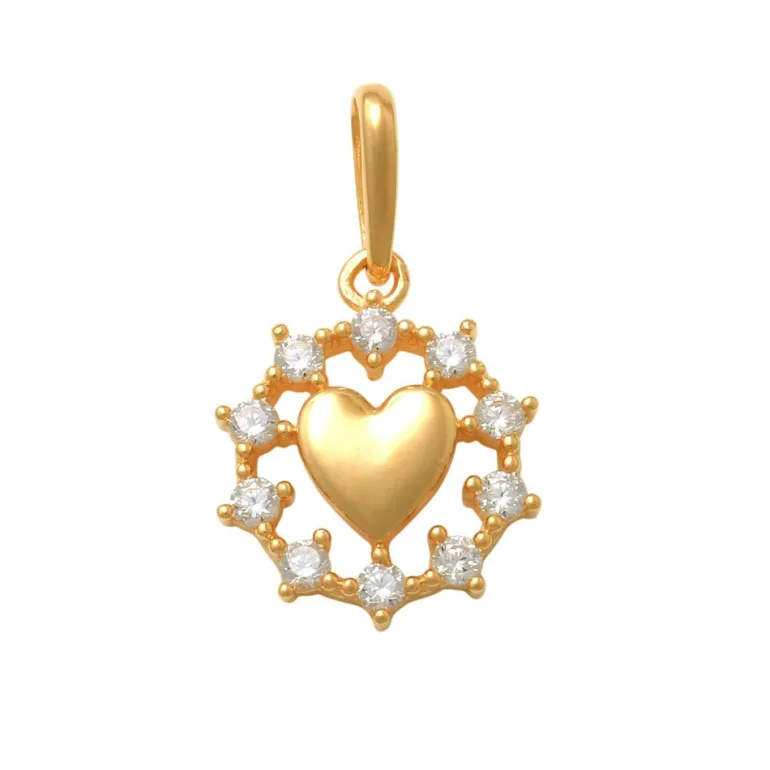 Guldhänge Sparkling Heart 18K
