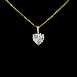Guldhänge Sparkling Heart 18K