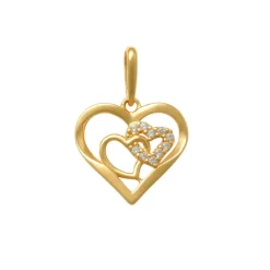 Guldhänge Sparkling Hearts 18K