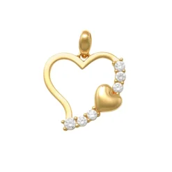 Guldhänge Sparkling Hearts 18K