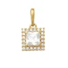Guldhänge Sparkling Square 18K