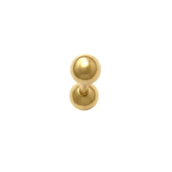Guldpiercing Dubbla kulor 18K - Tre storlekar