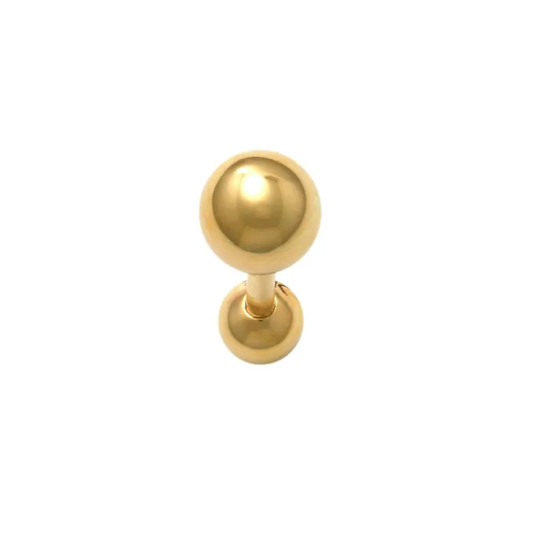 Guldpiercing Dubbla kulor 18K - Tre storlekar