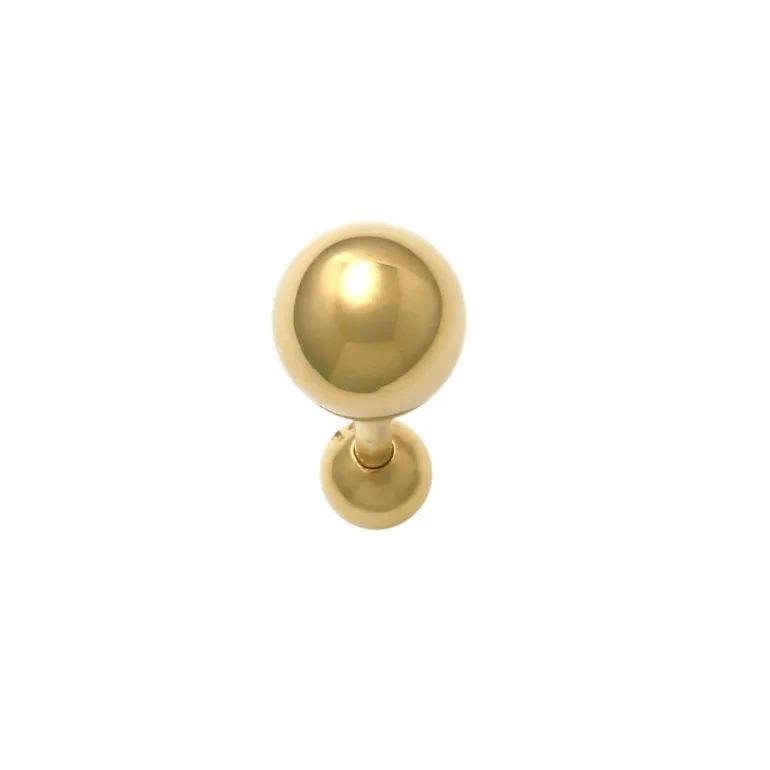 Guldpiercing Dubbla kulor 18K - Tre storlekar