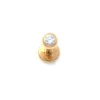 Guldpiercing Sparkling Stone 18K