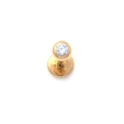 Guldpiercing Sparkling Stone 18K