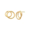 Guldörhängen Double Rings 18K