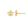 Guldörhängen Fleur De Lis 18K