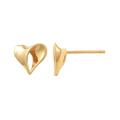 Guldörhängen Heart 18K