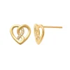 Guldörhängen Heart 18K