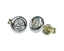 Guldörhängen 18K Vitguld