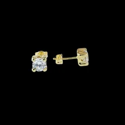 Guldörhängen med cz-sten 18K - Flera storlekar