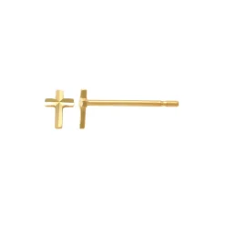 Guldörhängen Mini Cross 18K