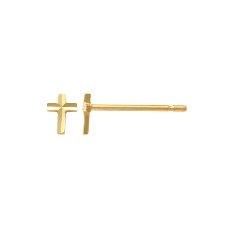 Guldörhängen Mini Cross 18K