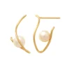 Guldörhängen Pearl 18K