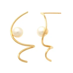Guldörhängen Pearl 18K