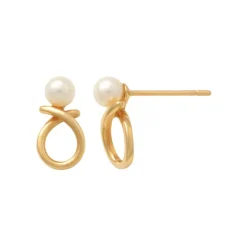 Guldörhängen Pearl 18K