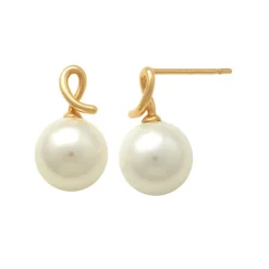Guldörhängen Pearl 18K