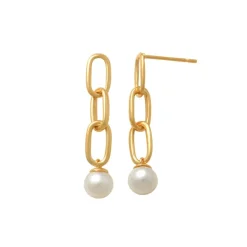 Guldörhängen Pearls 18K