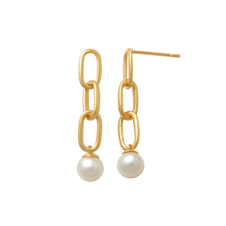 Guldörhängen Pearls 18K