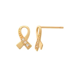 Guldörhängen Ribbon 18K