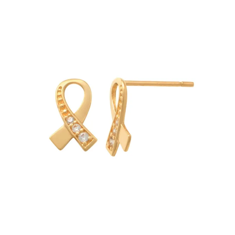 Guldörhängen Ribbon 18K