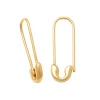 Guldörhängen Safety Pin 18K