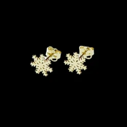 Guldörhängen Snowflake 18K