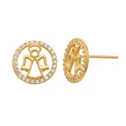 Guldörhängen Sparkling Angel 18K