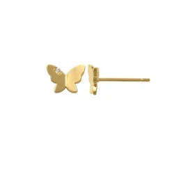 Guldörhängen Sparkling Butterfly 18K