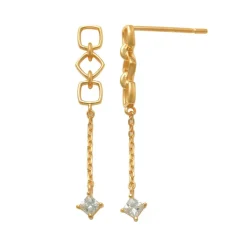 Guldörhängen Sparkling Chain 18K