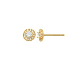 Guldörhängen Sparkling Circle 18K