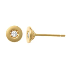Guldörhängen Sparkling Circle 18K