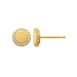 Guldörhängen Sparkling Circle 18K