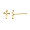 Guldörhängen Sparkling Cross 18K
