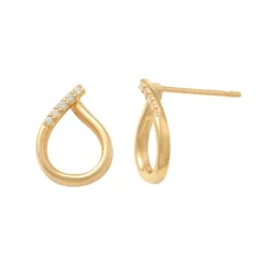 Guldörhängen Sparkling Drop 18K