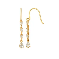 Guldörhängen Sparkling Drops 18K