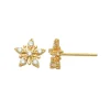 Guldörhängen Sparkling Flower 18K