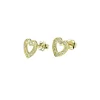 Guldörhängen Sparkling Heart 18K
