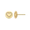 Guldörhängen Sparkling Heart 18K